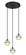 Misty Three Light Pendant in Matte Black (423|C33103MB)