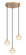 Misty Three Light Pendant in Aged Gold Brass (423|C33103AG)