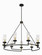 Hillstone Nine Light Chandelier in Sand Coal And Soft Brass (7|3209-781)