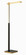 Sauvity LED Floor Lamp in Coal And Soft Brass (42|P1927-726-L)