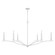 Grady Six Light Chandelier in Textured White (65|450661XW)