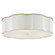 Wexford Three Light Flush Mount in Snow White/Gold Highlights (142|9999-0067)