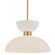 Zevio One Light Pendant in White/Antique Brass (142|9000-1094)