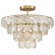 Bon Vivant Collection One Light Semi-Flush Mount in Natural/Gold (142|9000-1087)