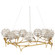 Dandelion Nine Light Chandelier in Contemporary Silver Leaf/Silver/Contemporary Gold Leaf (142|9000-1080)
