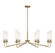 Baker Eight Light Chandelier in Warm Brass (51|1-8860-8-322)