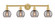 Edison Four Light Bath Vanity in Satin Gold (405|616-4W-SG-G1213-6SM)