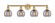 Edison Four Light Bath Vanity in Brushed Brass (405|616-4W-BB-G1213-6SM)