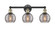 Edison Three Light Bath Vanity in Black Antique Brass (405|616-3W-BAB-G1213-6SM)