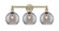 Edison Three Light Bath Vanity in Antique Brass (405|616-3W-AB-G1213-8SM)