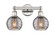 Edison Two Light Bath Vanity in Polished Nickel (405|616-2W-PN-G1213-6SM)