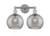 Edison Two Light Bath Vanity in Polished Chrome (405|616-2W-PC-G1213-8SM)