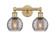 Edison Two Light Bath Vanity in Brushed Brass (405|616-2W-BB-G1213-6SM)