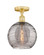 Edison One Light Semi-Flush Mount in Satin Gold (405|616-1F-SG-G1213-10SM)