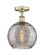 Edison One Light Semi-Flush Mount in Antique Brass (405|616-1F-AB-G1213-10SM)