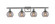 Ballston Four Light Bath Vanity in Brushed Satin Nickel (405|516-4W-SN-G1213-6SM)