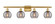 Ballston Four Light Bath Vanity in Satin Gold (405|516-4W-SG-G1213-6SM)