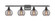 Ballston Four Light Bath Vanity in Matte Black (405|516-4W-BK-G1213-6SM)