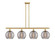 Ballston Four Light Island Pendant in Satin Gold (405|516-4I-SG-G1213-10SM)