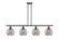 Ballston Four Light Island Pendant in Matte Black (405|516-4I-BK-G1213-8SM)