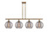 Ballston Four Light Island Pendant in Brushed Brass (405|516-4I-BB-G1213-10SM)