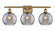 Ballston Three Light Bath Vanity in Brushed Brass (405|516-3W-BB-G1213-8SM)