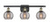 Ballston Three Light Bath Vanity in Black Antique Brass (405|516-3W-BAB-G1213-6SM)