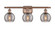 Ballston Three Light Bath Vanity in Antique Copper (405|516-3W-AC-G1213-6SM)
