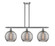 Ballston Three Light Island Pendant in Brushed Satin Nickel (405|516-3I-SN-G1213-10SM)