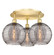 Ballston Three Light Semi-Flush Mount in Satin Gold (405|516-3C-SG-G1213-10SM)