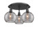 Ballston Three Light Semi-Flush Mount in Matte Black (405|516-3C-BK-G1213-8SM)
