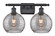 Ballston Two Light Bath Vanity in Matte Black (405|516-2W-BK-G1213-8SM)