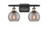 Ballston Two Light Bath Vanity in Black Antique Brass (405|516-2W-BAB-G1213-6SM)