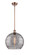 Ballston One Light Pendant in Antique Copper (405|516-1S-AC-G1213-14SM)