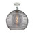 Ballston One Light Semi-Flush Mount in White Polished Chrome (405|516-1C-WPC-G1213-14SM) Ballston One Light Semi-Flush Mount in White Polished Chrome (405|516-1C-WPC-G1213-14SM)