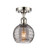 Ballston One Light Semi-Flush Mount in Polished Nickel (405|516-1C-PN-G1213-6SM)