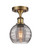 Ballston One Light Semi-Flush Mount in Brushed Brass (405|516-1C-BB-G1213-6SM)