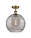 Ballston One Light Semi-Flush Mount in Brushed Brass (405|516-1C-BB-G1213-12SM)