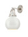 Downtown Urban One Light Wall Sconce in Polished Nickel (405|410-1W-PN-M410-8W)
