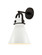 Downtown Urban One Light Wall Sconce in Matte Black (405|410-1W-BK-M411-8W)