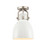 Downtown Urban One Light Semi-Flush Mount in Satin Nickel (405|410-1F-SN-M412-8W)