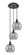 Ballston Three Light Pendant in Matte Black (405|113B-3P-BK-G1213-8SM)