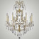 Parisian Eight Light Chandelier in Antique White Glossy (183|CH7613-O-04G-ST)