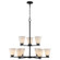 Fifer Nine Light Chandelier in Black (110|71809 BK)