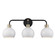 Indigo Three Light Vanity in Black/Antique Gold White (110|22533 BKAG-WH) Indigo Three Light Vanity in Black/Antique Gold White (110|22533 BKAG-WH)