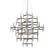 Prism LED Chandelier in Satin Nickel (326|PSM-437-SN-27U-30K)