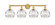 Edison Four Light Bath Vanity in Satin Gold (405|616-4W-SG-G556-8CL)