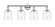 Edison Four Light Bath Vanity in Polished Nickel (405|616-4W-PN-G558-6CL)