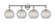 Edison Four Light Bath Vanity in Polished Nickel (405|616-4W-PN-G122C-8CL)