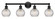 Edison Four Light Bath Vanity in Matte Black (405|616-4W-BK-G122C-6CL)